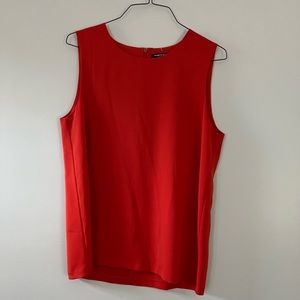Kenneth Cole sleeveless red shirt size L